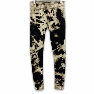 Zara Embrace Silhouette Skinny Jeans Hand Bleached